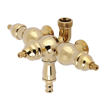 Down Spout Tub Faucet Body Only, Polished Brass